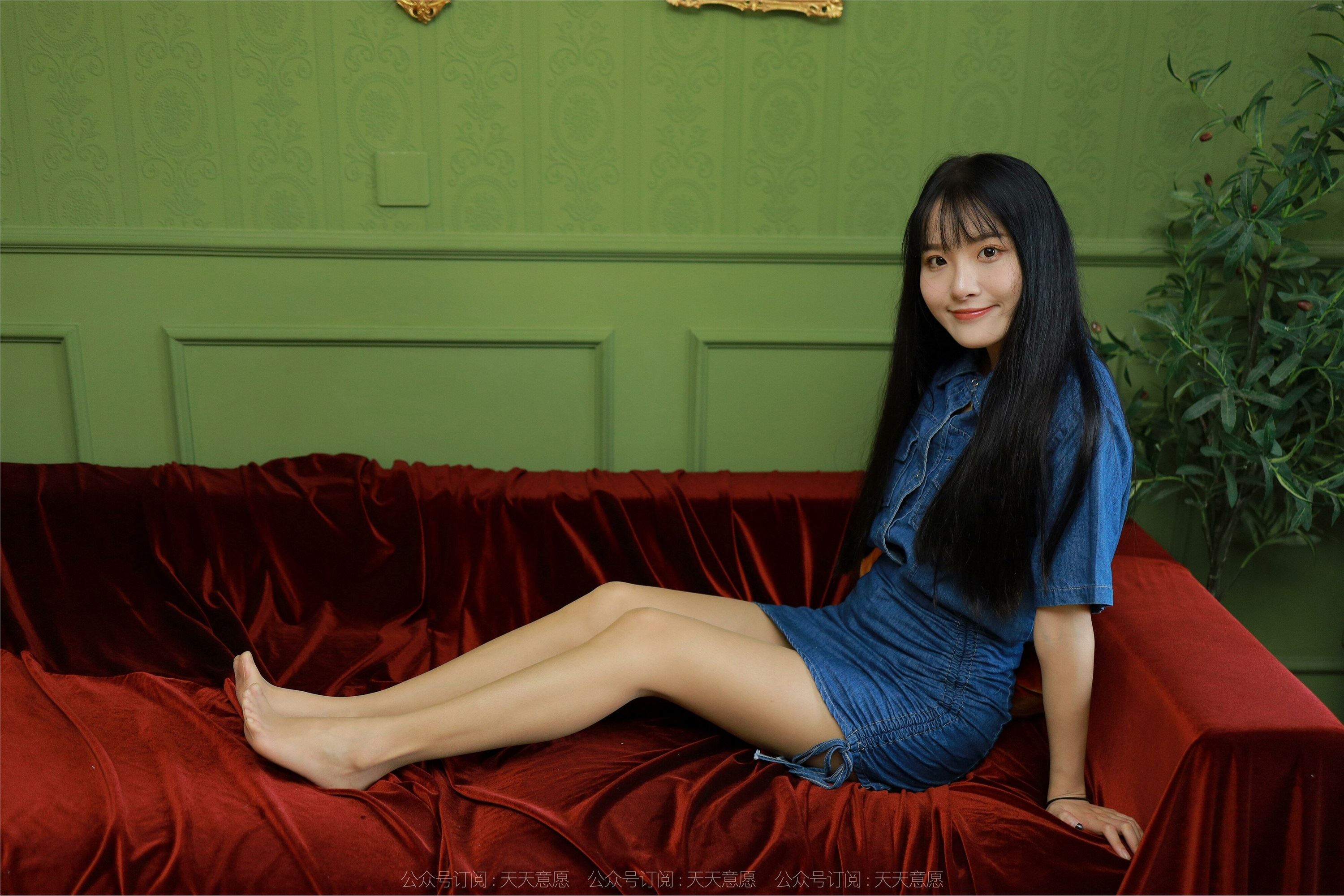 IESS异思趣向  2022.08.27 丝享家 1190 婉萍《蓝色牛仔裙》